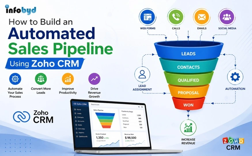 Automated Sales Pipeline using Zoho CRM for lead management and sales automation